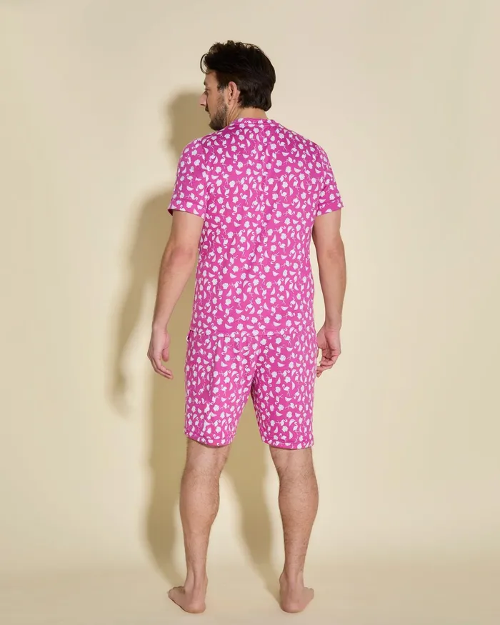 Pj Sets Women Cosabella Road Trip T Shirt and Short Set Southeast