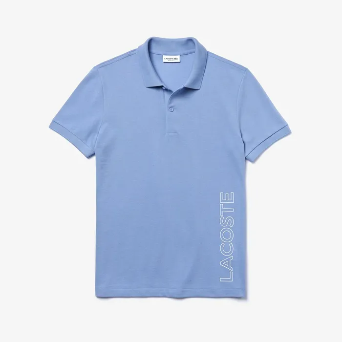 Polos Lacoste Mens Branded Cotton Polo Shirt Purple For Sale Online