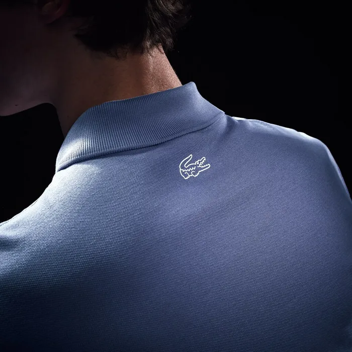 Polos Lacoste Mens Branded Cotton Polo Shirt Purple For Sale Online