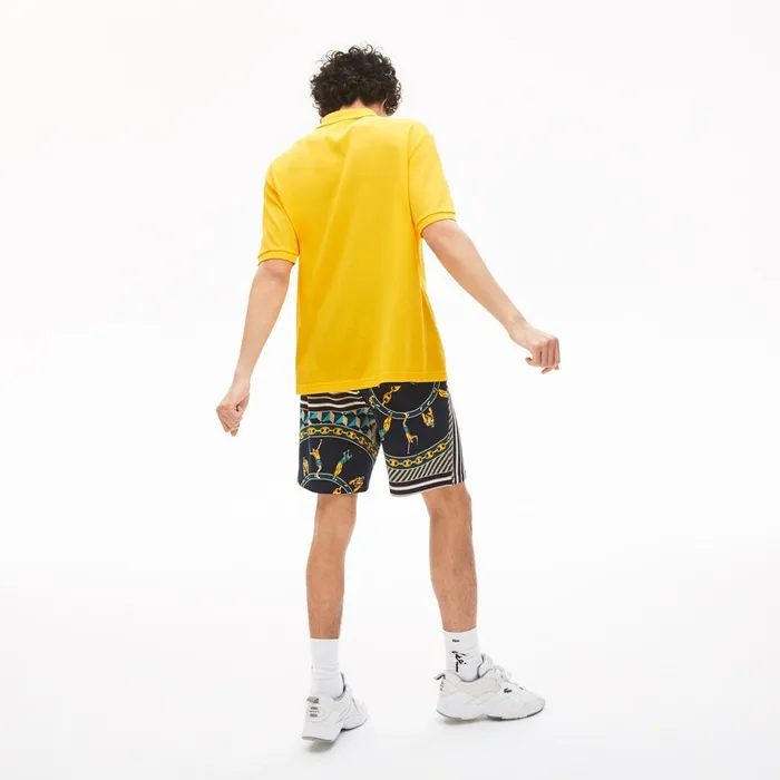 Polos Lacoste Mens LIVE RelaxedFit Cotton Piqu Polo Shirt Yellow Online Outlet Store