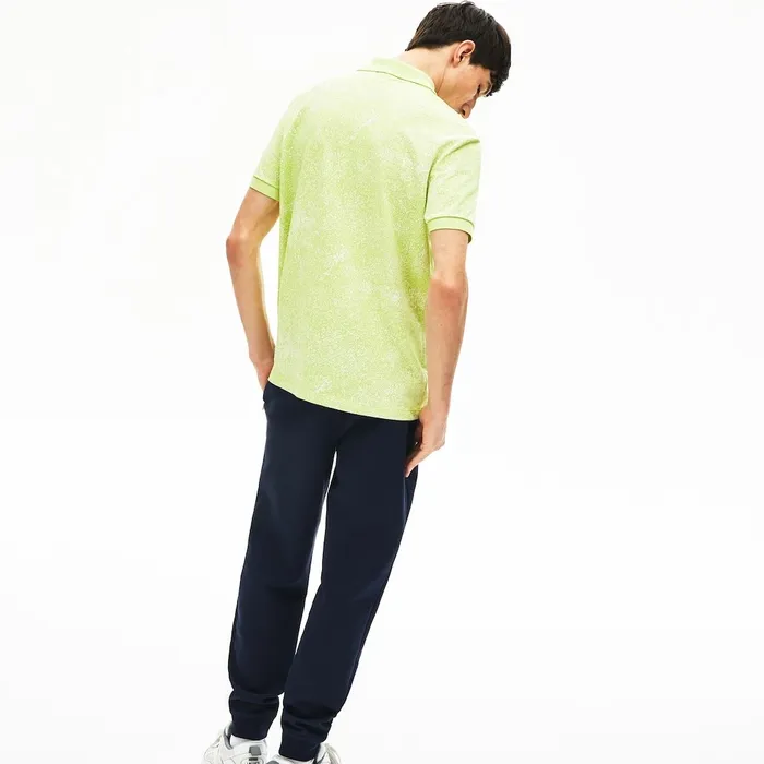 Polos Lacoste Mens Motion Premium Piqu Polo Shirt Flashy Yellow Shop