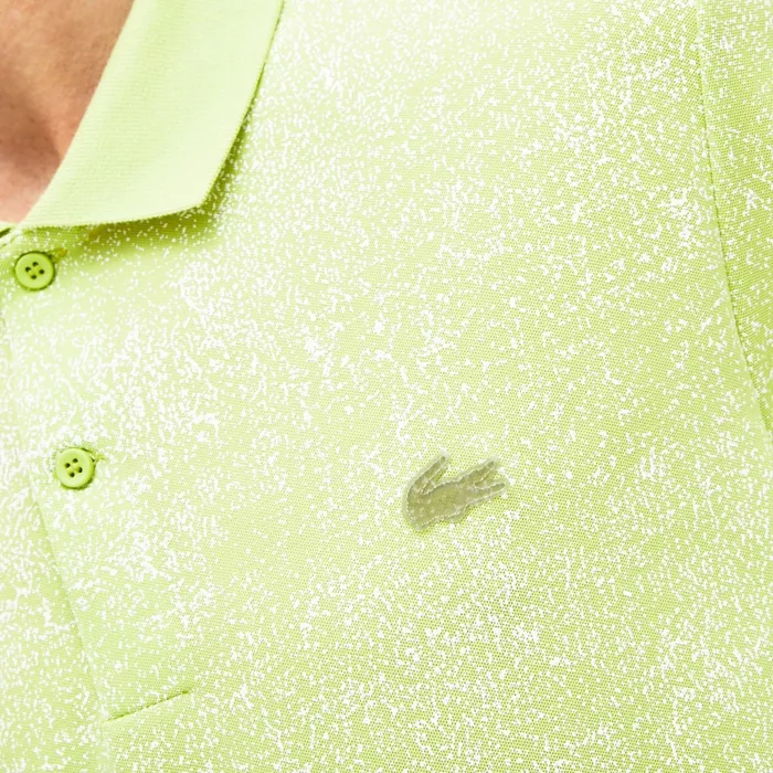 Polos Lacoste Mens Motion Premium Piqu Polo Shirt Flashy Yellow Shop
