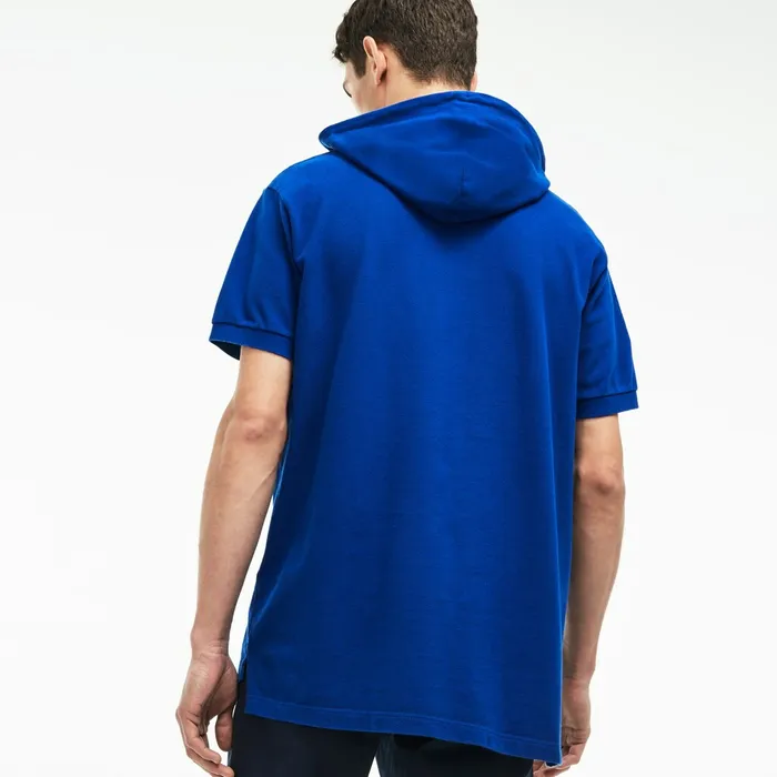 Polos Lacoste Mens Relaxed Fit Faded Petit Piqu Polo Blue Outlet Factory