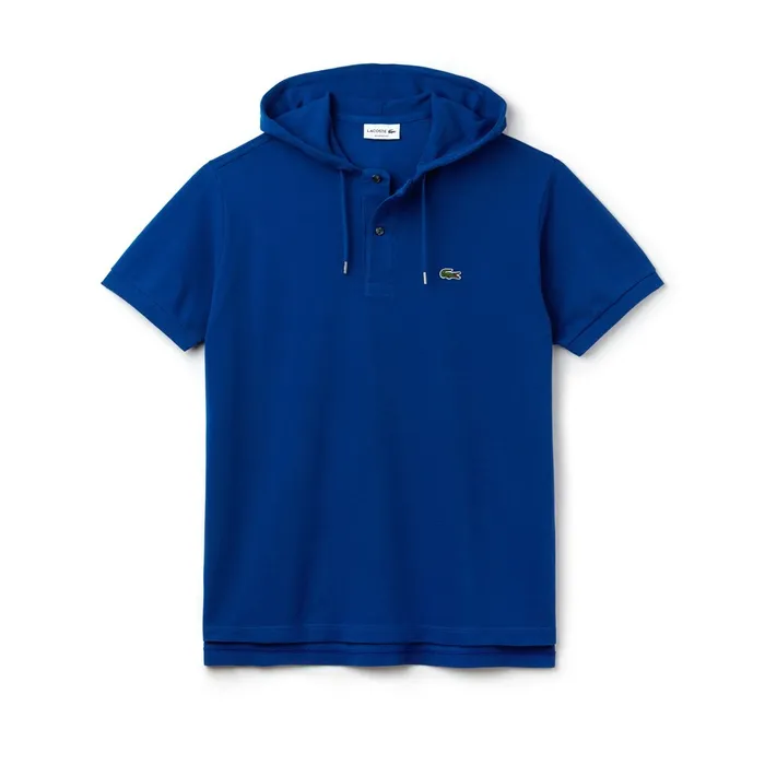 Polos Lacoste Mens Relaxed Fit Faded Petit Piqu Polo Blue Outlet Factory