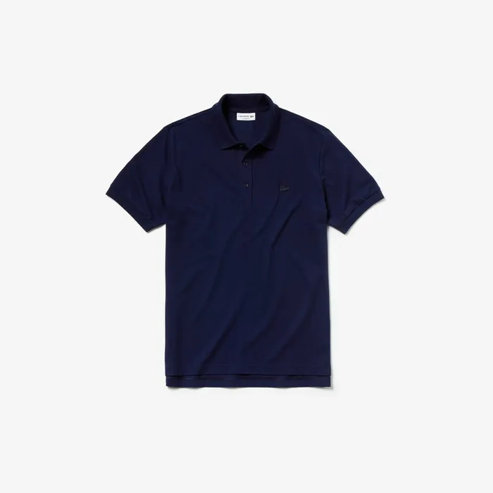 Polos Lacoste Mens Riviera L1212 Ultra Light Cotton Polo Navy Blue Gift 4 You