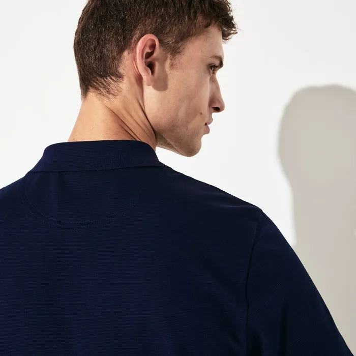 Polos Lacoste Mens SPORT Novak Djokovic Lightweight Cotton Polo Navy BlueBordeaux Gift for Friend