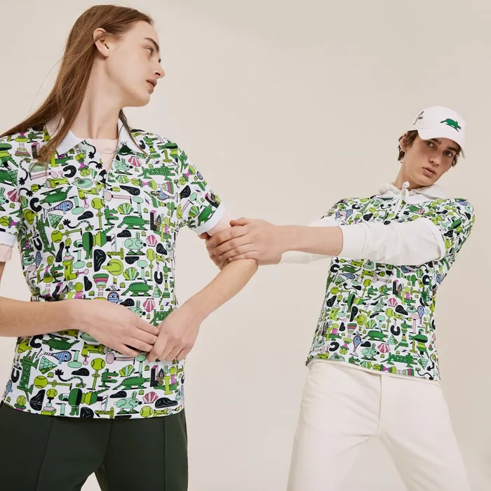 Polos Lacoste Womens Unisex x Jeremyville Print Regular Fit Piqu Polo Shirt White Online Store Polos Lacoste Womens Unisex x Jeremyville Print Regular Fit Piqu Polo Shirt White Online Store