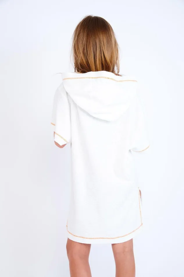 Poncho White 8211 M PONCHO WHITEBAY White Kids Banana Moon Girl and Boy