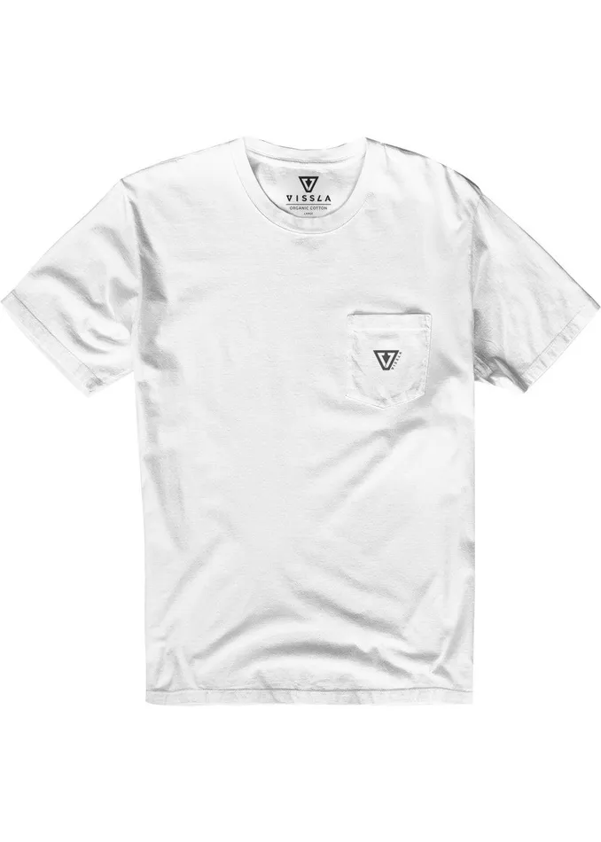 Premium Tees Men Vissla Established Premium Pkt Tee White