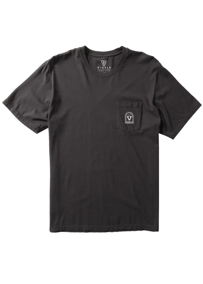 Premium Tees Men Vissla Offshore Pleasure Premium Pkt Tee Black Premium Tees Men Vissla Offshore Pleasure Premium Pkt Tee Black