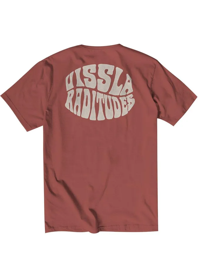Premium Tees Men Vissla Raditude Organic Tee Rusty Red