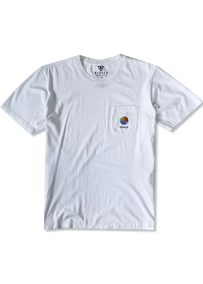 Premium Tees Men Vissla Spectrum Premium Pkt Tee White