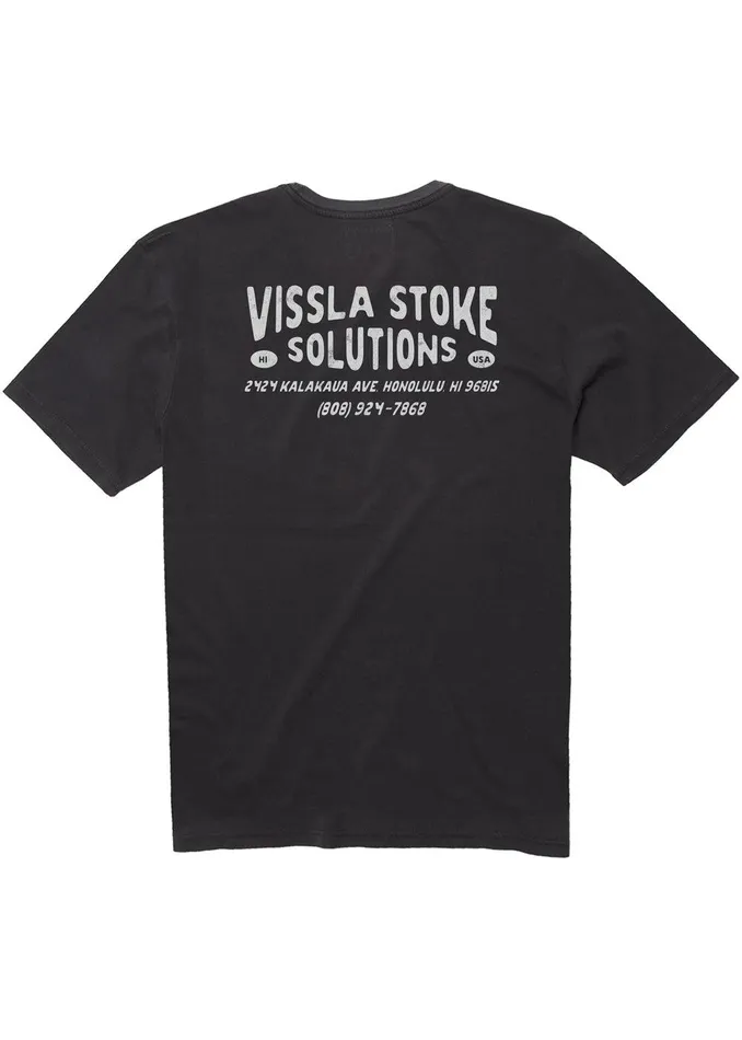 Premium Tees Men Vissla Stoke Solution Ss Pkt Tee Phantom