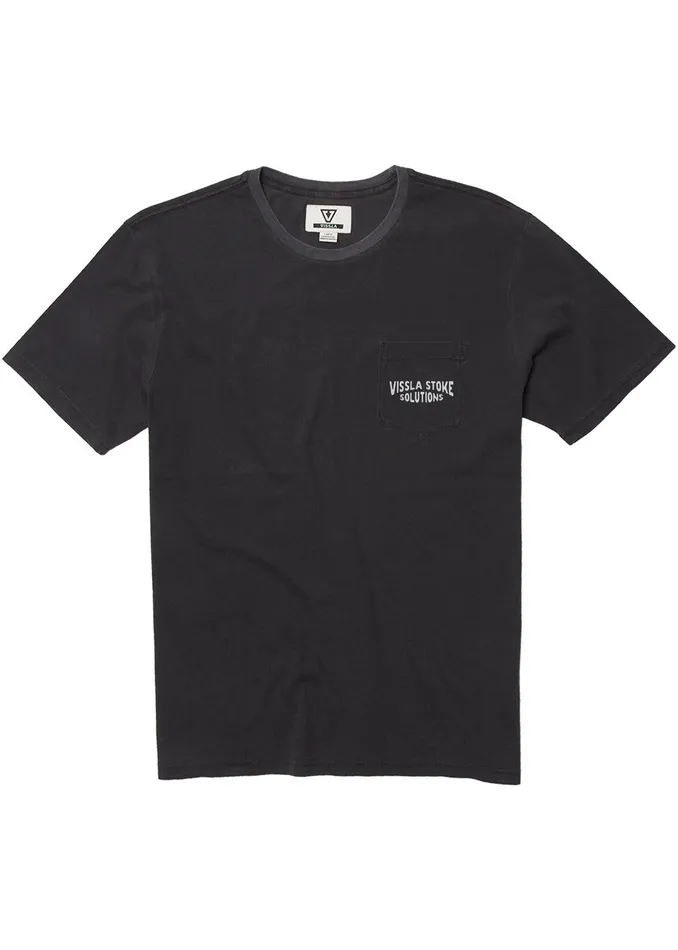 Premium Tees Men Vissla Stoke Solution Ss Pkt Tee Phantom Premium Tees Men Vissla Stoke Solution Ss Pkt Tee Phantom