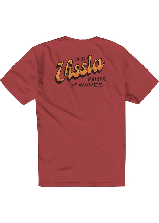 Premium Tees Men Vissla Sunset Shadow Premium Pkt Tee Brick