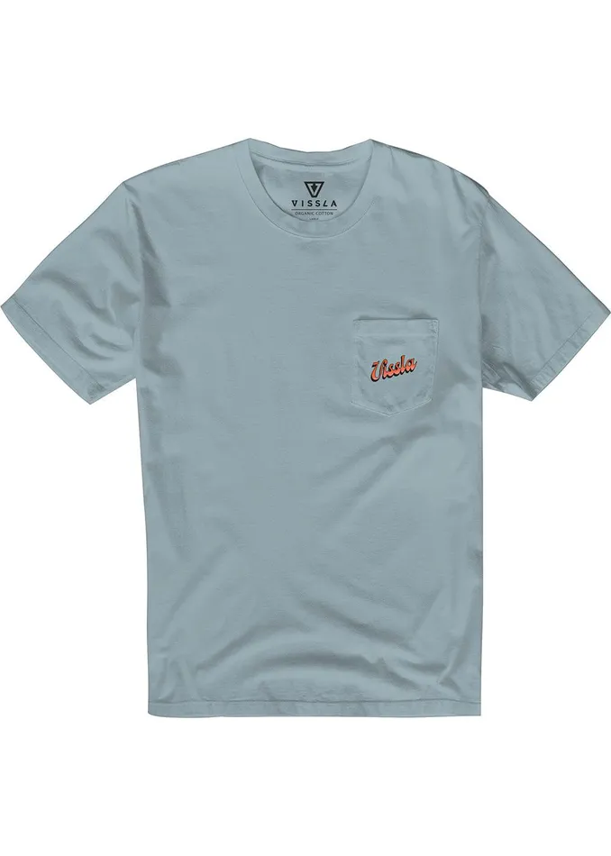 Premium Tees Men Vissla Sunset Shadow Premium Pkt Tee Chambray Premium Tees Men Vissla Sunset Shadow Premium Pkt Tee Chambray