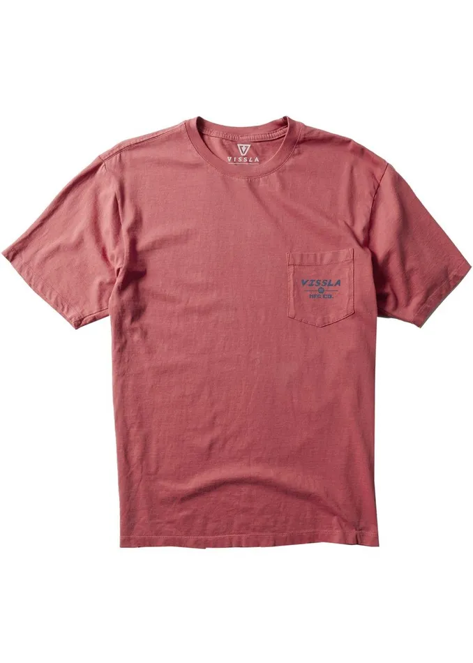 Premium Tees Men Vissla Tradesman Premium Pkt Tee Brick
