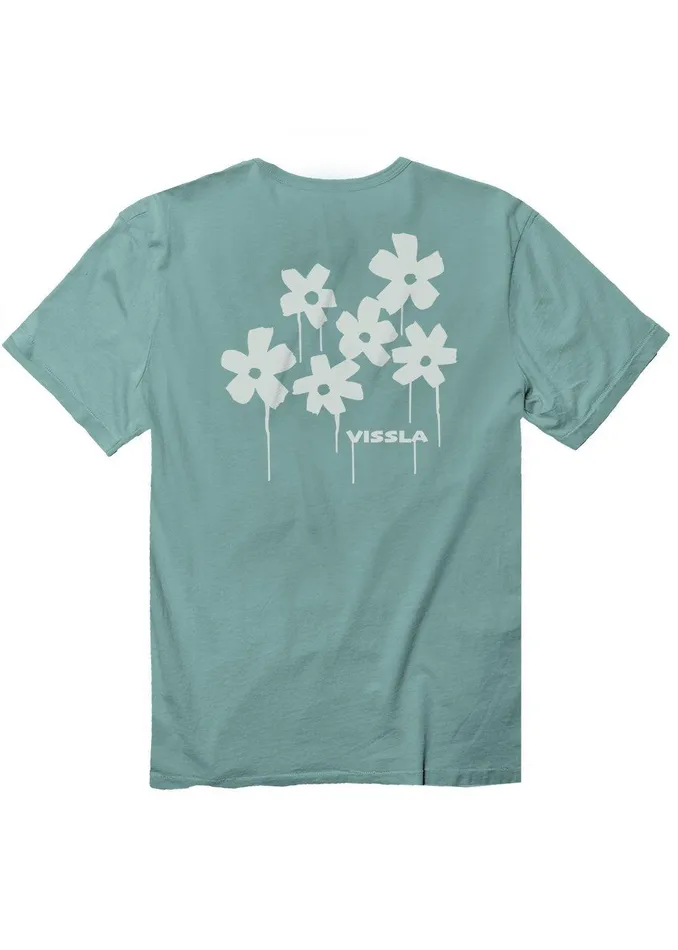 Premium Tees Men Vissla Waterlogged Organic Pkt Tee Jade