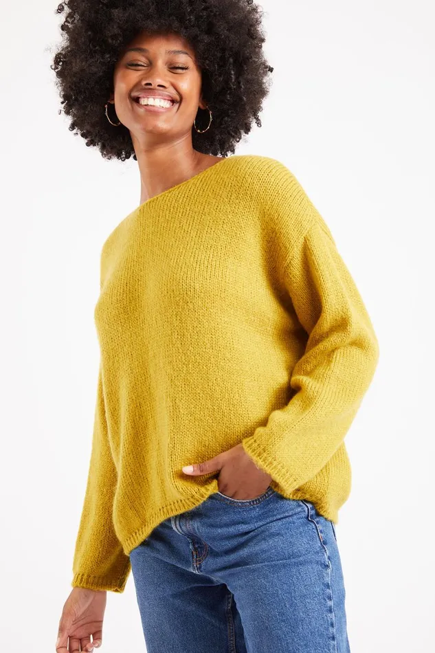Pullover Yellow 8211 VAHE ARTEM Yellow Women Banana Moon Sweaters Pullover Yellow 8211 VAHE ARTEM Yellow Women Banana Moon Sweaters