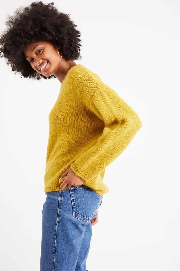Pullover Yellow 8211 VAHE ARTEM Yellow Women Banana Moon Sweaters Pullover Yellow 8211 VAHE ARTEM Yellow Women Banana Moon Sweaters