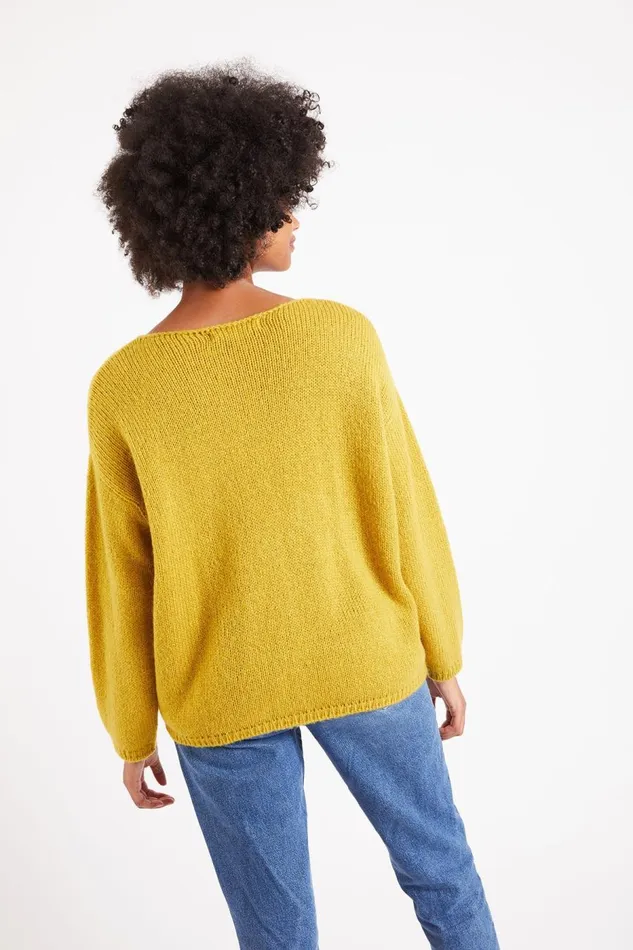 Pullover Yellow 8211 VAHE ARTEM Yellow Women Banana Moon Sweaters Pullover Yellow 8211 VAHE ARTEM Yellow Women Banana Moon Sweaters