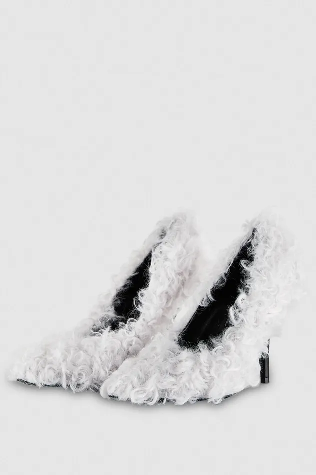 Pumps Women Patrizia Pepe FluffyEffect Pumps Eldorado White