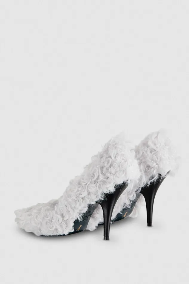 Pumps Women Patrizia Pepe FluffyEffect Pumps Eldorado White