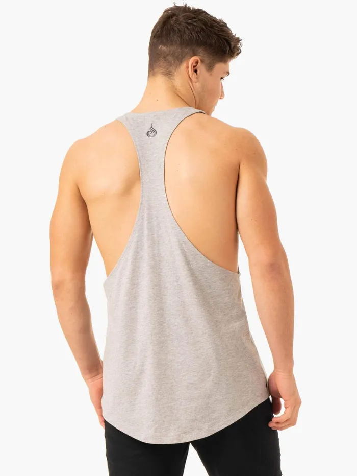 Pursuit Stringer TBack 8211 Light Grey Marl Men Ryderwear Stringers and Singlets