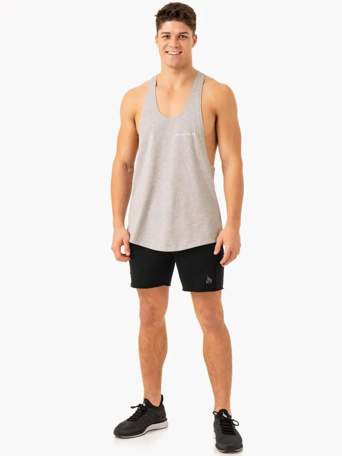 Pursuit Stringer TBack 8211 Light Grey Marl Men Ryderwear Stringers and Singlets