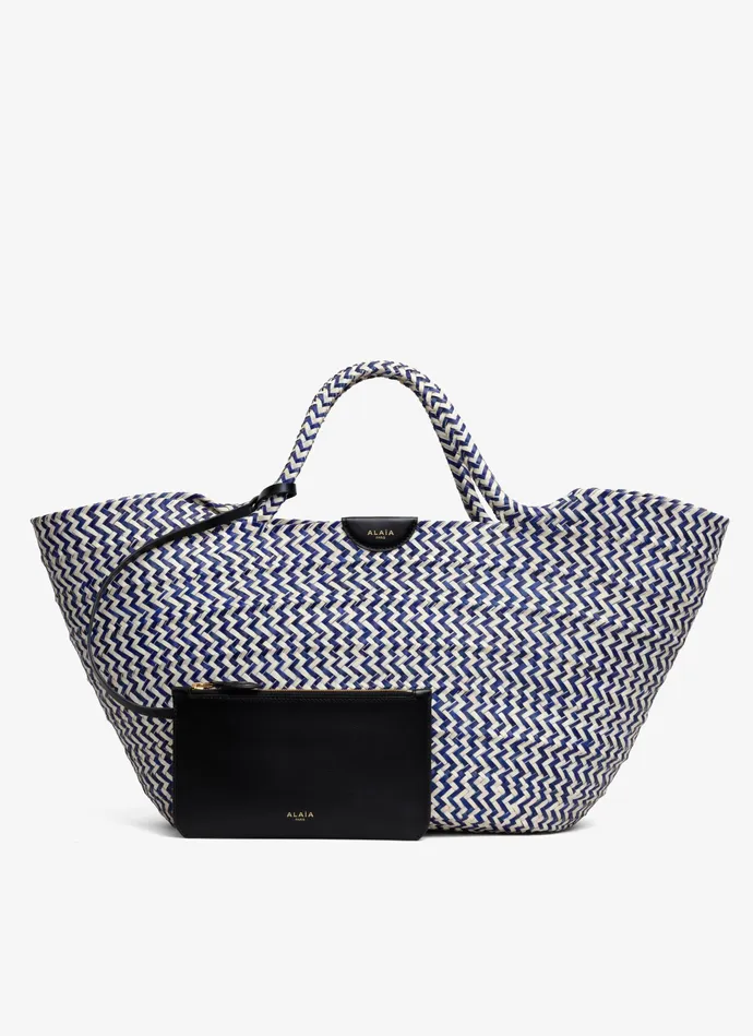QOFFA BASKET IN PALM LEAVES Women Alaa Tote Bags