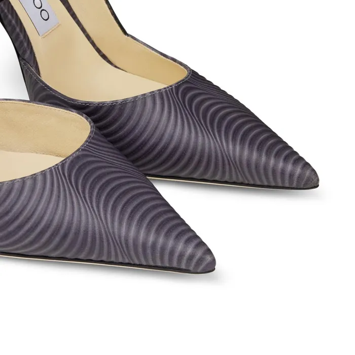Ray 100 Dusk And Black Wave Leather Sling Back Heels Duskblack Women JIMMY CHOO Pumps