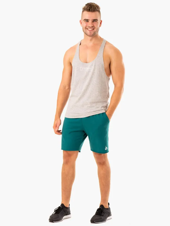Recharge Track Gym Short 8211 Teal Men Ryderwear Gym Shorts