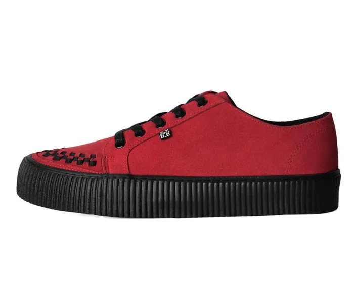 Red Suede LaceUp Creeper Sneaker Men TUK Shoes Sneakers Red Suede LaceUp Creeper Sneaker Men TUK Shoes Sneakers