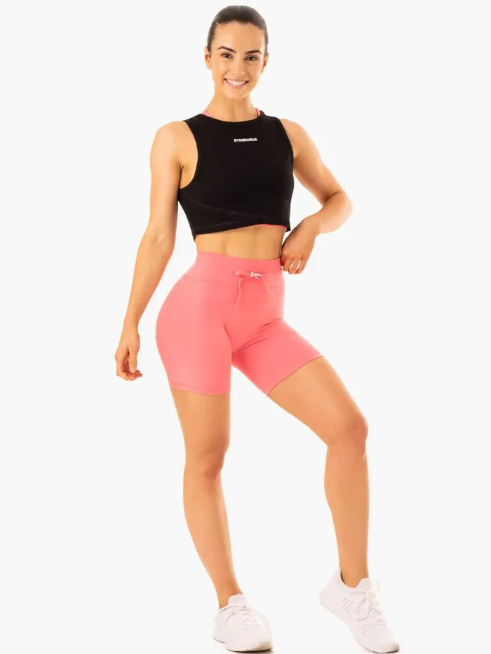 Replay Cross Over Tank 8211 Black Women Ryderwear Tops