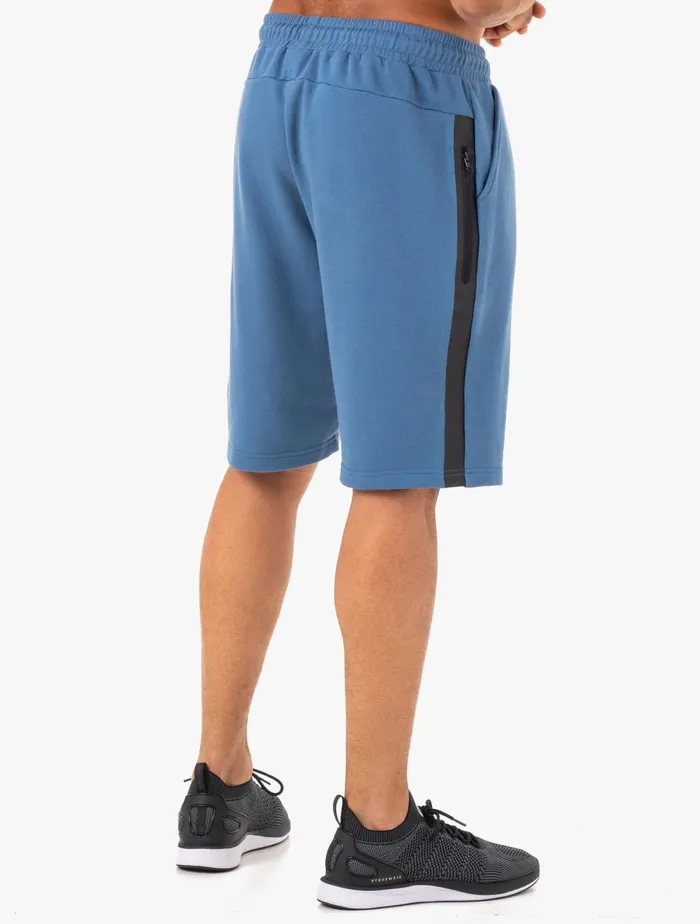 Restore Fleece Track Short 8211 Blue Men Ryderwear Gym Shorts