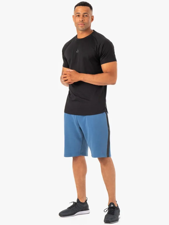 Restore Fleece Track Short 8211 Blue Men Ryderwear Gym Shorts