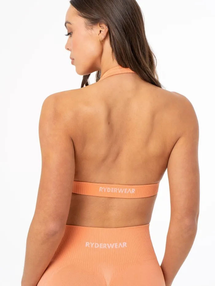 Rib Seamless Halter Sports Bra 8211 Mango Women Ryderwear Sports Bras