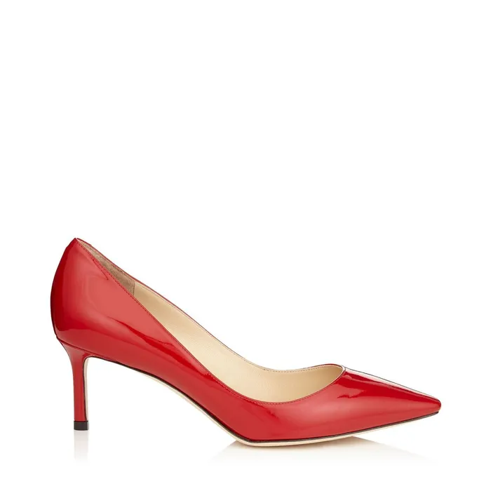 Romy 60 Red Patent Pointy Toe Pumps Red Women JIMMY CHOO Pumps