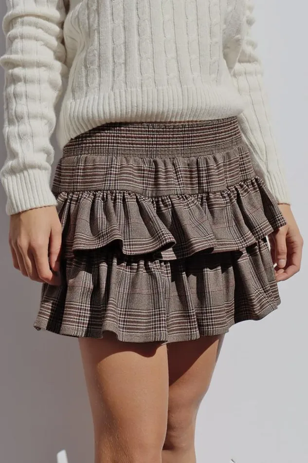 Ruffle Skirt Women Subdued Skirts