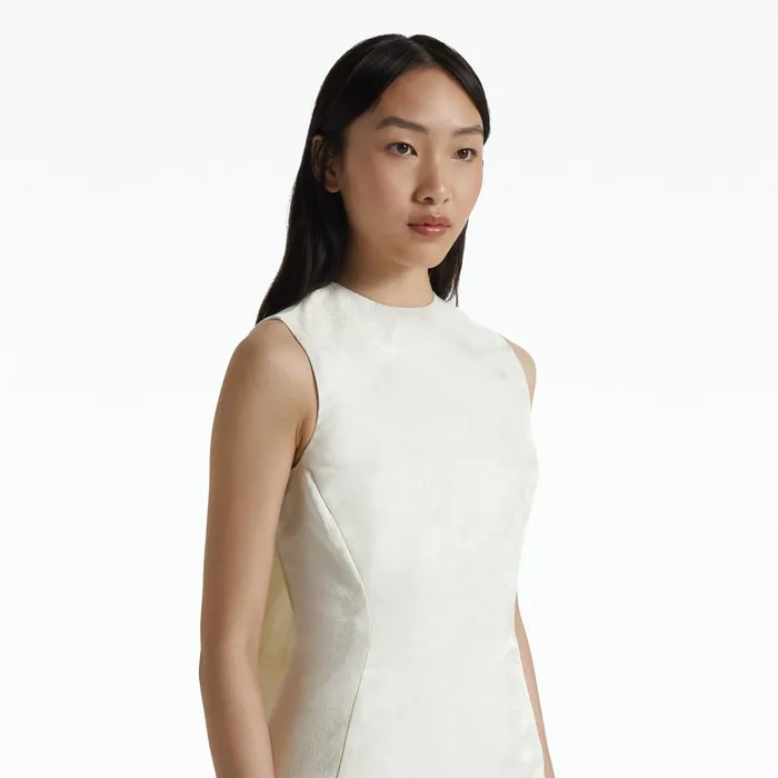 Safiyaa Alina Ivory Long Dress Women Dresses