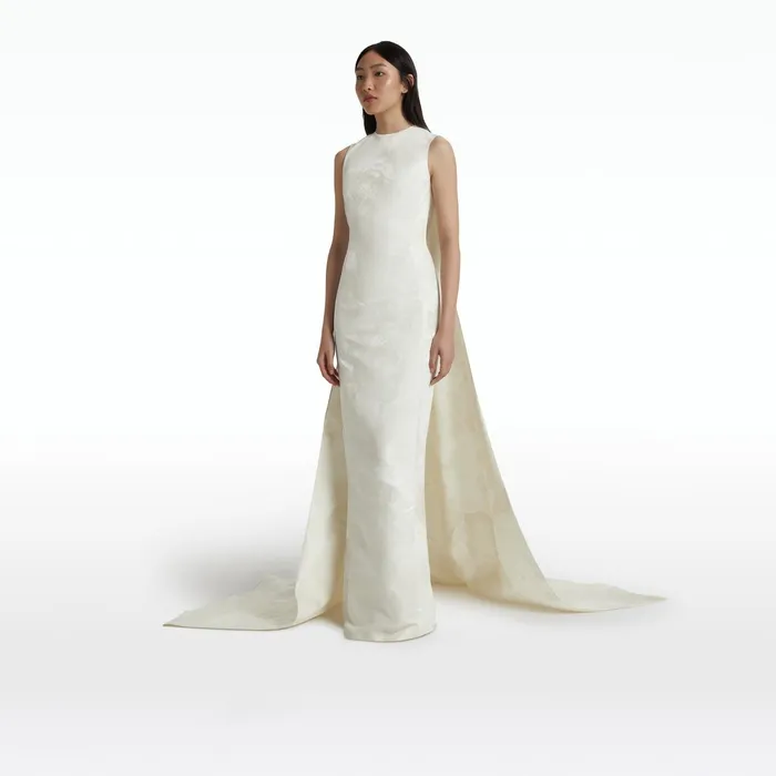 Safiyaa Alina Ivory Long Dress Women Dresses