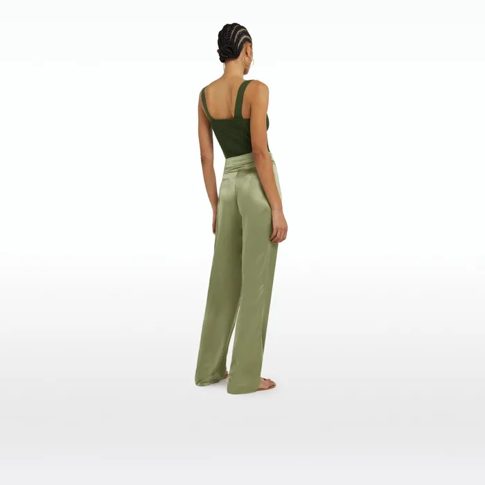 Safiyaa Amal Olive Crochet Top Women Tops