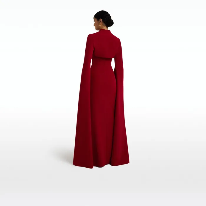 Safiyaa Amari Azalea Red Bolero With Soshin Dress Women Dresses