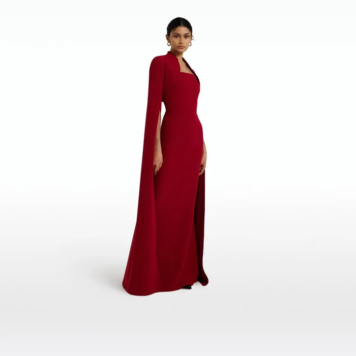 Safiyaa Amari Azalea Red Bolero With Soshin Dress Women Dresses