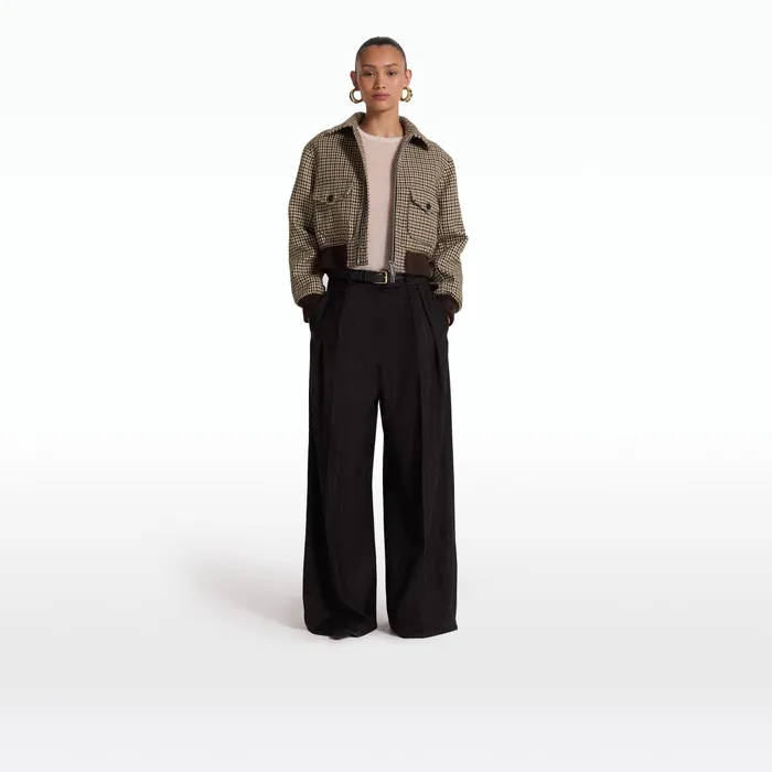 Safiyaa Amor Black Trousers Women Trousers