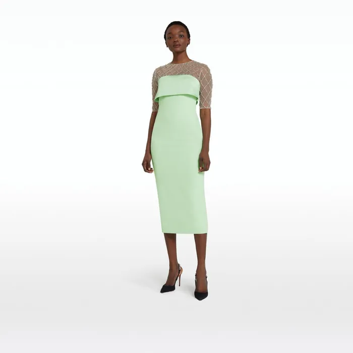 Safiyaa Anghelina Aloe Midi Dress Women Dresses
