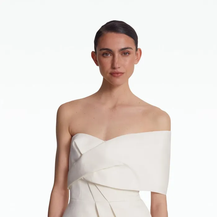 Safiyaa Aquila Ivory Midi Dress Women Dresses