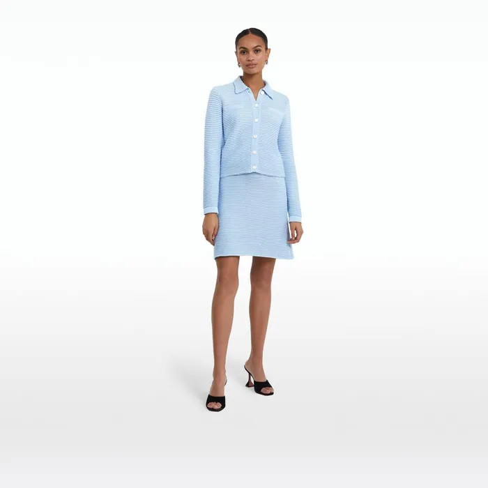 Safiyaa Artemis Azurra Crochet Jacket Women Knitwear