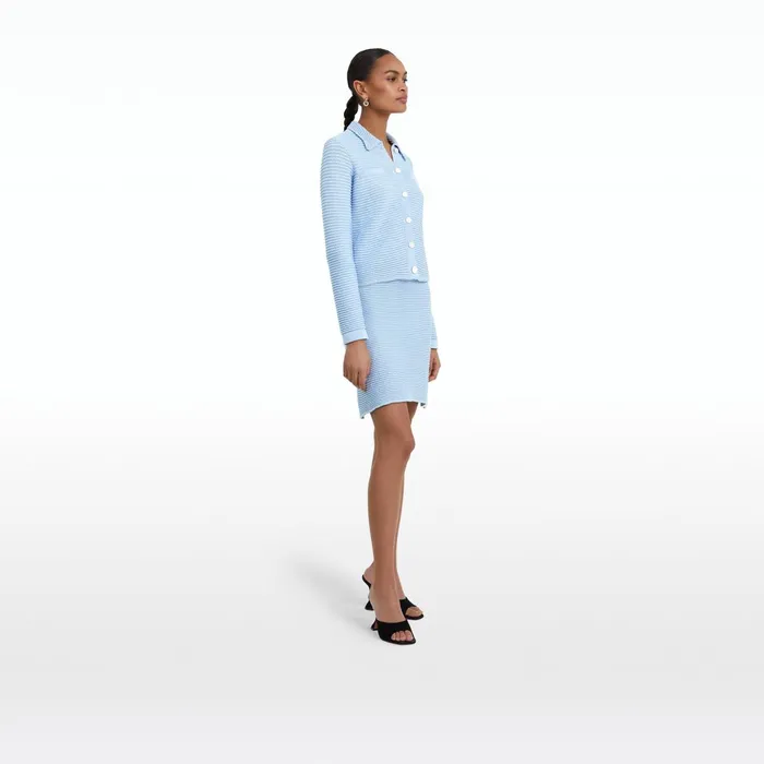 Safiyaa Artemis Azurra Crochet Jacket Women Knitwear