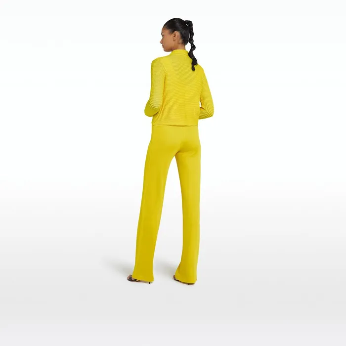 Safiyaa Artemis Canary Crochet Jacket Women Knitwear